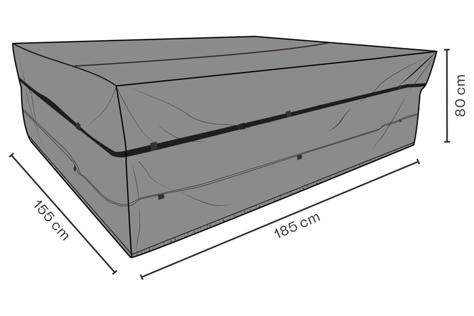 Möbelskydd matgrupp L185 B155 H80 cm