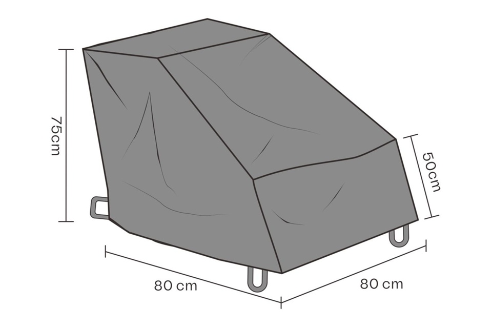 Möbelskydd fåtölj B80 D80 H75 cm