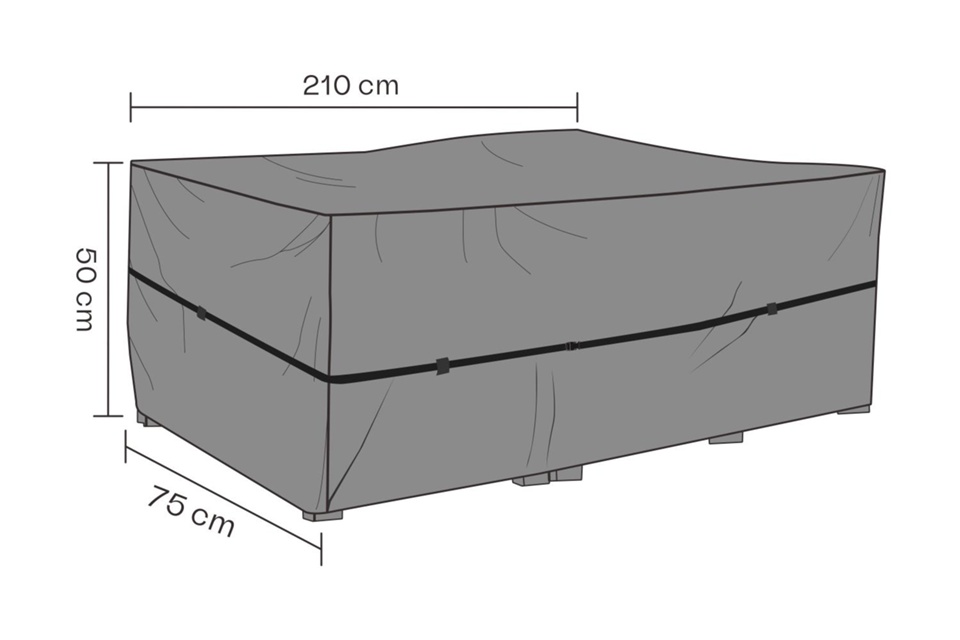 Möbelskydd vilsäng L210 B75 H50 cm