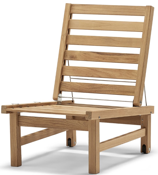 Fri Form fåtölj 10 Teak, Byggbar