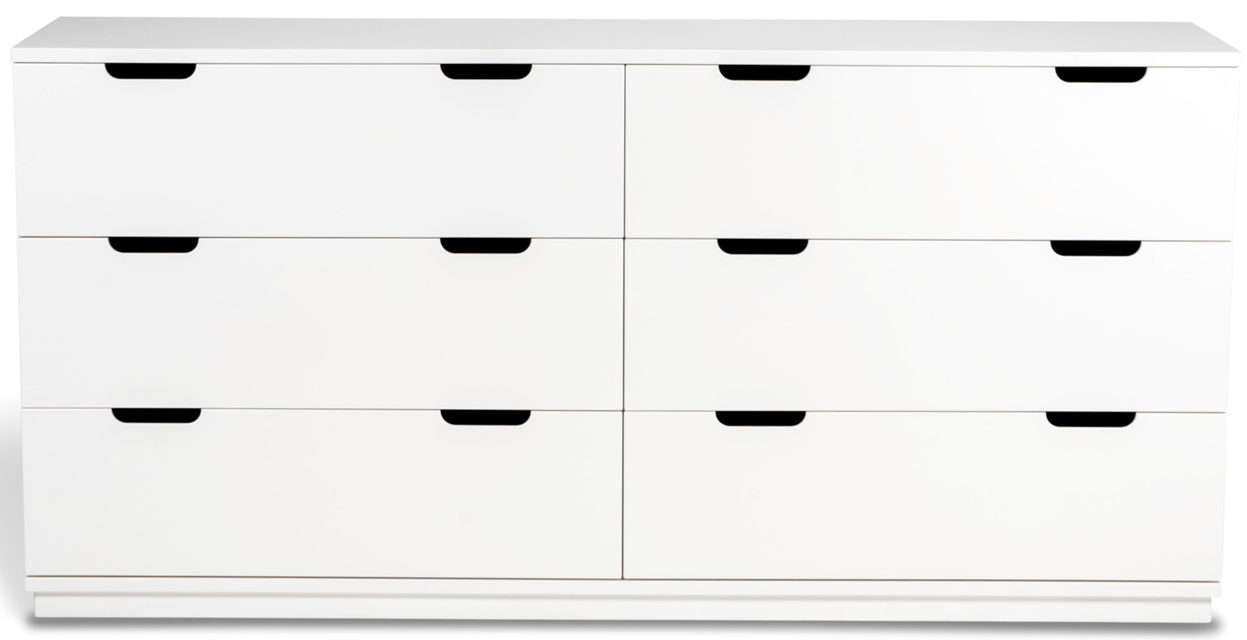 Aoko dubbelbyrå Vit