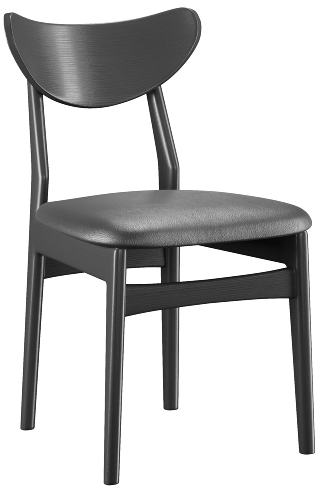 Esther Svartbetsad ek/svart läder