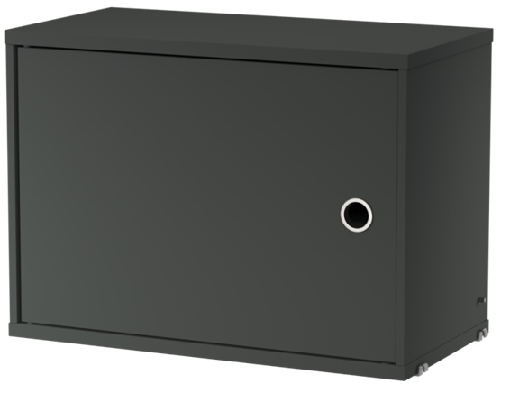 String skåp med dörr Mörkgrå