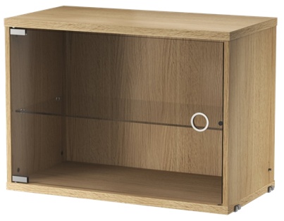 String skåp med glasdörr Ek