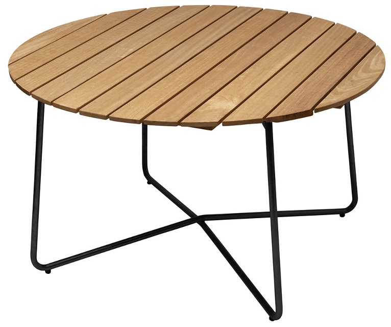 9A Obehandlad teak, svart