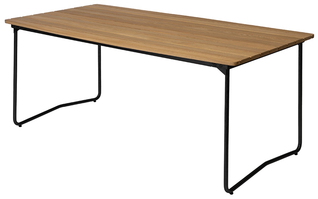 B31 Bord Oljad ek, svart stativ