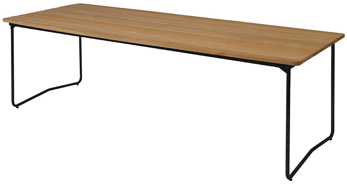 B31 Bord 230 cm Oljad ek, svart stativ