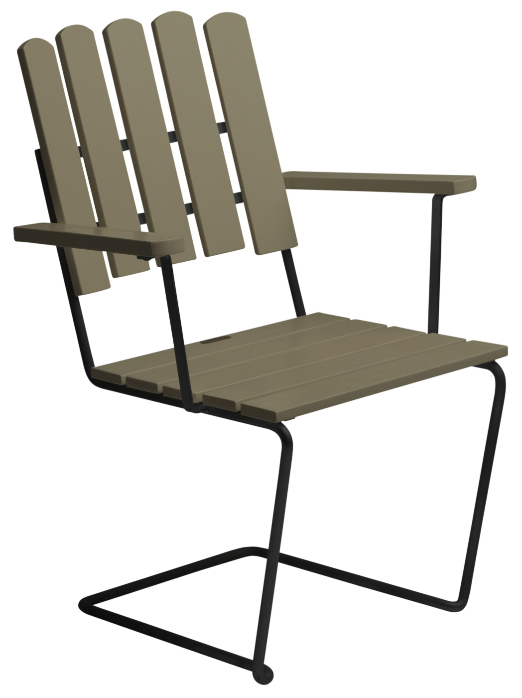 9A 100 cm + 4 A2 Fåtölj Ljusgrön ek, svart stativ